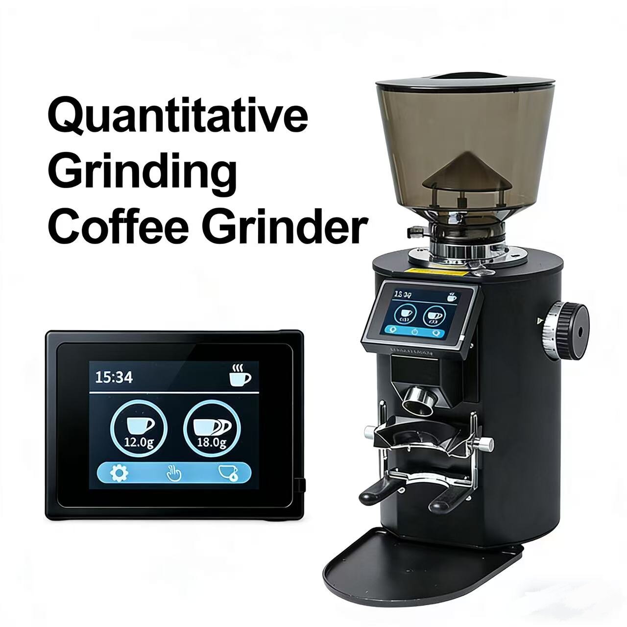 Commercial Coffee Grinder Flat Burr 64Mm - Penggiling Kopi Profesional Komersial 64mm Titanium