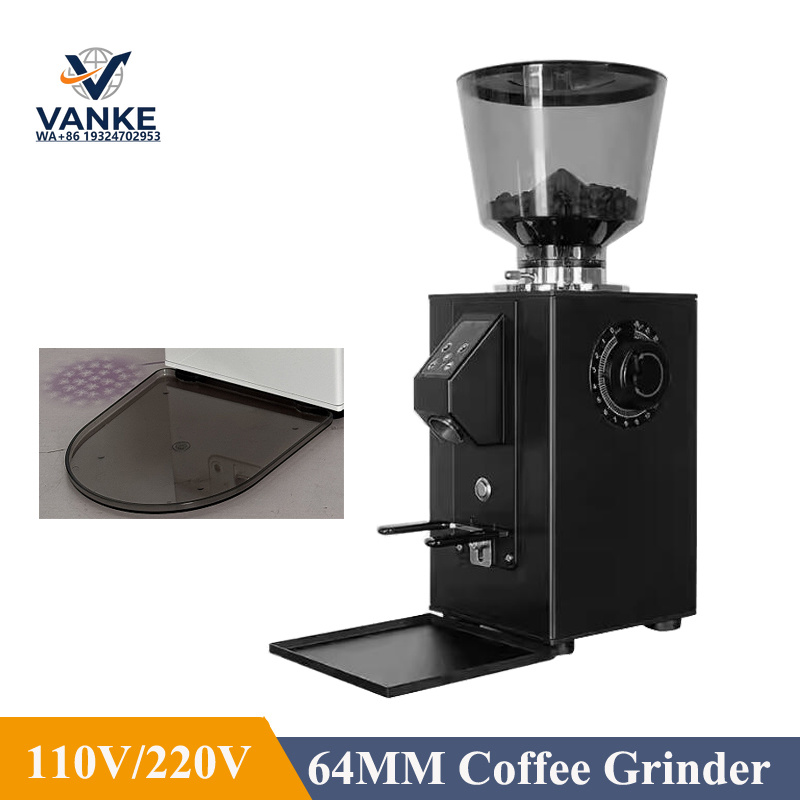 Commercial Coffee Grinder Flat Burr 64Mm - Penggiling Biji Kopi Profesional 400W untuk