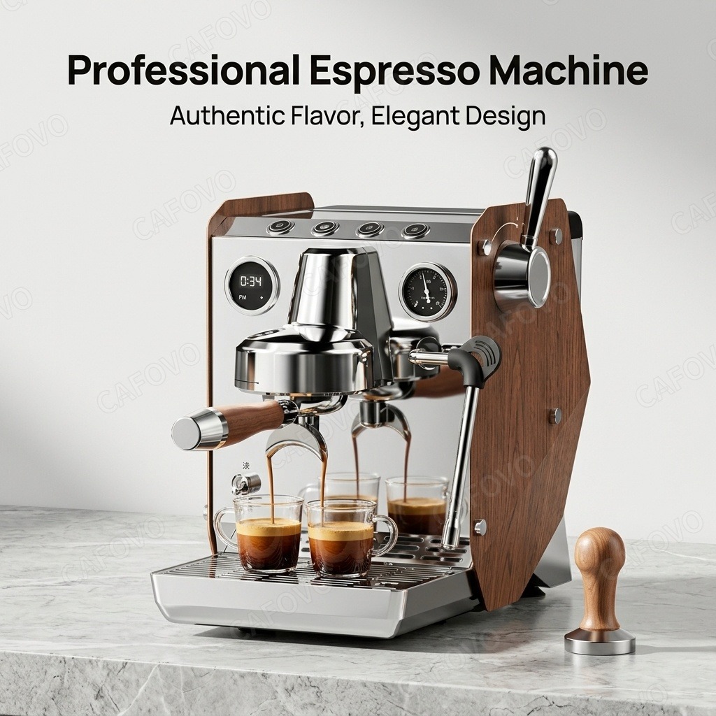 Espresso Machine Rotary Pump - Mesin Espresso CAFOVO E109, Pembuat Kopi
