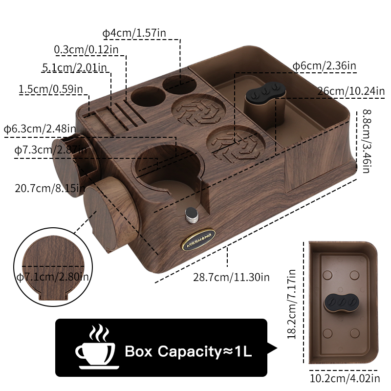 KISSHOME Espresso Tamper Stati - Espresso Tamper Station ulasan dan harga