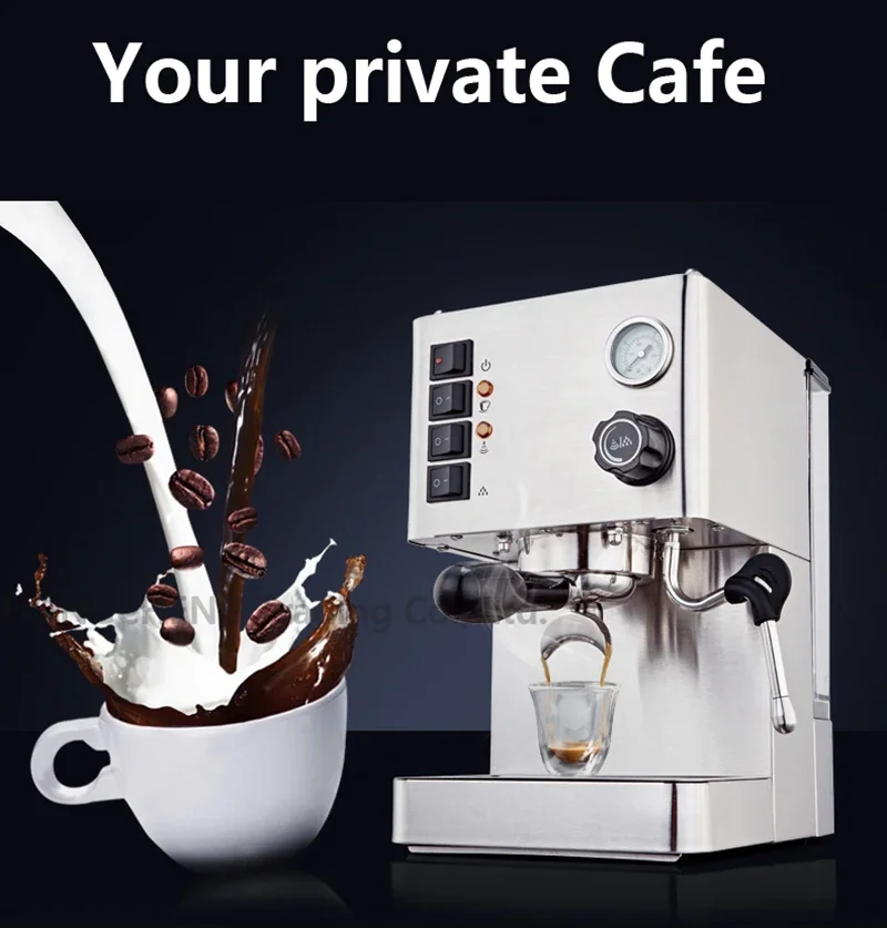 Mesin kopi Italia semi-otomati - Espresso Machine Flow Control ulasan dan harga