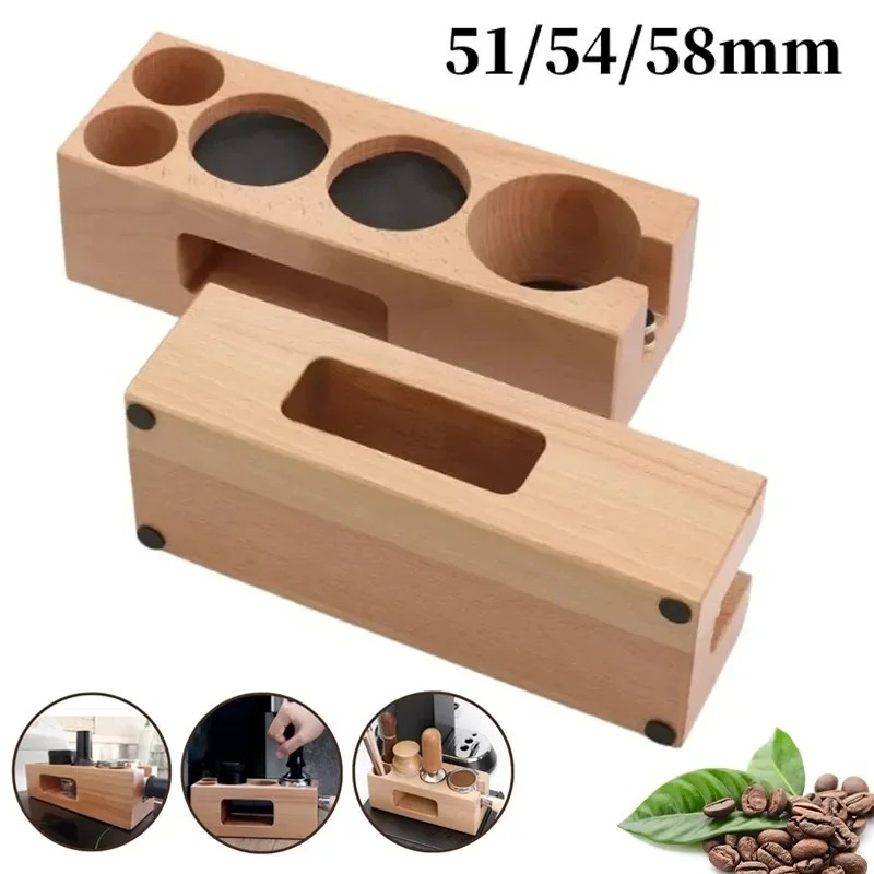 Stasiun Tamper Kopi Kayu 51/54 - Espresso Tamper Station ulasan dan harga