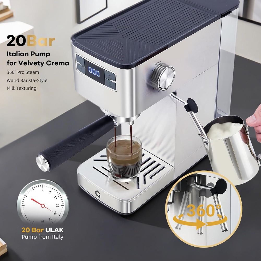 Mesin Espresso Garvee Compact  - Espresso Machine Dual Boiler ulasan dan harga
