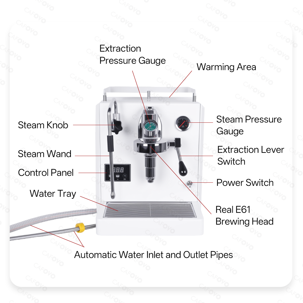 Mesin Kopi Komersial CAFOVO E1 - Espresso Machine Rotary Pump ulasan dan harga