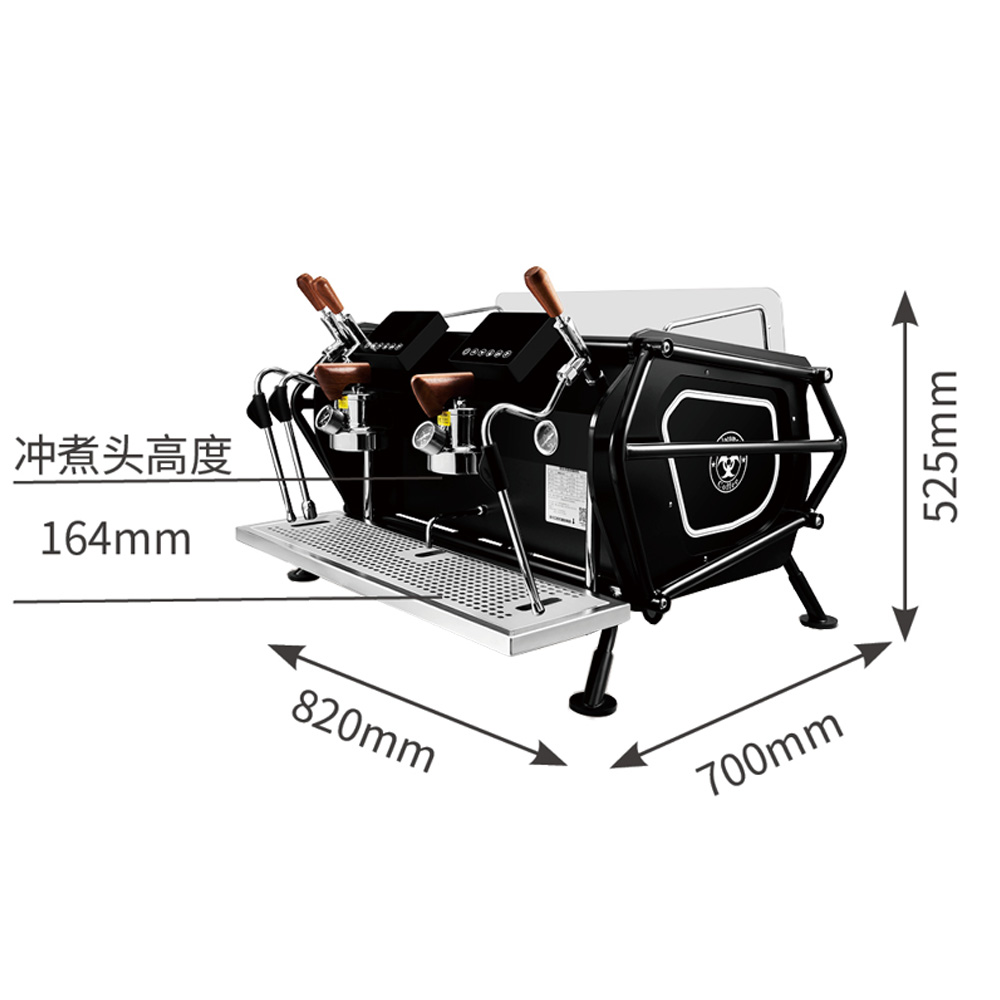 Mesin Kopi Komersial Double-he - Espresso Machine Rotary Pump ulasan dan harga