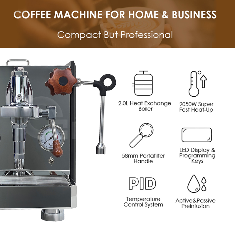 Mesin Kopi Espresso Manual Pro - Espresso Machine 1 Group E61 ulasan dan harga